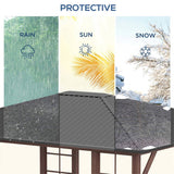 Gazebo with Galvanized Steel Roof 98874966