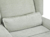 Power Recliner Chair Swivel,Boucle Upholstered 360&deg Swivel Recliner with gold 5 star base-light N771P298185L