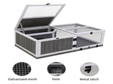 43"Upgrade waterproof tray, activity tray, wooden turtle house indoor small animal turtle cage 98540443