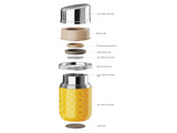 Portable Insulated Cup with Built-in Lipstick Mirror - Lipstick Tumbler 160mL purple 39517075