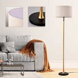Floor Lamp Living Room with Beige Lampshade, Standing Lamp Tall Industrial Floor Lamp Reading W1592P188560