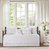 6 Piece Reversible Scalloped Edge Daybed Cover Set White Daybed B03597508