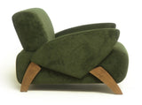 Lounge chair, accent chair, 28.15-inch Velvet Fabric Decorative Sofa, with Four Birch Legs, Suitable W2901P463303