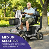 S500-GREY Heavy Duty Mobility Scooter W429P151656