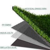 Artificial Grass Turf -6ft x 10ft 0.8"Indoor/Outdoor Synthetic Fake Grass,with rubber 77514069