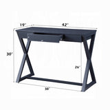 Rectangular Console Table with 1 Drawer, Charcoal B016P329180