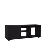 ZUN Adel 51" Wide Tv Stand with One Door Cabinet , Four Open Shelves, Cable Management, Living, Tv B200P286983