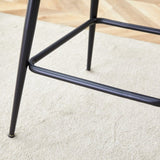 Two sets of rotating high-legged stools with breathable cotton and linen cushions, Dark gray seats W2920P281918