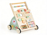Multifunctional Toddler Learning Walking Toy with Shape Sorter Bead Maze Gear Mirror Counting Beads, 98625309