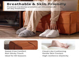 Ottoman Foot Rest Soft and Comfortable Ottoman Square Corduroy Woven Design Sofa Stool Brown W3851P453274