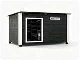 34" x 20" x 25" Outdoor Dog House with Sloped Asphalt Roof, Elevated Floor & Openable Roof 83784914