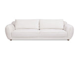 Sharon 84" Puffy Arm Sofa, Alpaca Off-White Chenille B2719P238353
