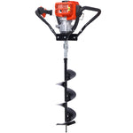 ZUN Post Hole Digger, 43cc Post Hole Digger, Gas Powered Earth Digger with 6&8" and absorber,Earth Auger W465109914