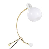 Eileen Contemporary Task Lamp in Gold Metal and White Plastic Shade by LumiSource B202P224188