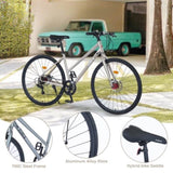 7 Speed Hybrid bike Disc Brake 700C Road Bike For men women's City Bicycle W1019127660