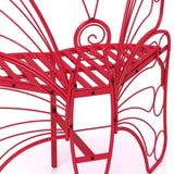 ZUN Modern Butterfly Cast Metal Garden Bench, Outdoor Bench Patio Seat, Park Bench Outdoor Seating for W2167P215357