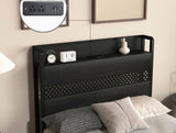Twin Bed Frames with Headboard, Twin Size Bed Frames with Storage Drawers, Twin Bed, Black Metal W2129P262895