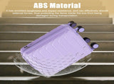 20 Inch ABS Hard Shell Travel Checked Luggage - Scratch Resistant Surface Four Multi-Directional W2787P500236