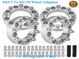 8X6.5 TO 8X170 WHEEL ADAPTERS 9/16-18 LUGS For FORD WHEELS ON DODGE 1.5 INCH *4 39332924