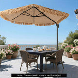 9.5ft Tropical-Style Outdoor Umbrella - 2-Tier Vented, Sun Protection, 36172303