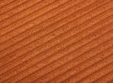 Orange Corduroy Storage Ottoman with Rubber Feet Compact Soft Cube Seat, 424244cm 31608357