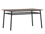6-Piece Modern Dining Set for Home, Kitchen, Dining Room with Storage Racks, Rectangular Table, 87946117