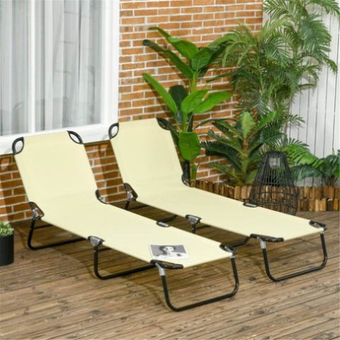 ZUN Folding Lounge Chairs / beach chair （Prohibited by WalMart） 32019097