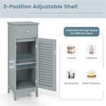 ZUN Bathroom storage cabinet gray（AMAZON禁止销售） 13271928