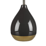 ZUN 2-Tone Ceramic Table Lamp Set of 2 Black/Gold See below B035P264516