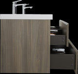 72" Floating Bathroom Vanity with Sink, Modern Wall-Mounted Bathroom Storage Vanity Cabinet with Two W1573P152709