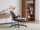 Criss Cross Legged Office Chair with Flip-Up Back Built-In Dynamic Airbag Lumbar Support, Wide Seat 80311048