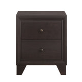Espresso 2-drawer Nightstand B062P186508