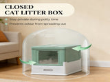 Stainless Steel Enclosed Litter Box for Cats 94651625