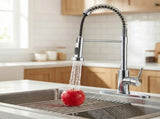 Kitchen Faucet with Pull Down Sprayer Industrial 1 Handle 1 Hole Or 3 Hole Faucet for Farmhouse 66461003