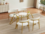 47.3-inch rectangular glass dining suitable for 1-6 people, modern style home kitchen dining W1162P306711