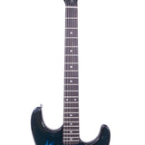 ZUN Lightning Style Electric Guitar with Power Cord/Strap/Bag/Plectrums Black & Dark Blue 86515005