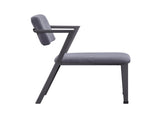 Cargo Gray Fabric & Gunmetal Finish Dining Chair B2726P339264