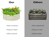 2 Pcs 221ft Raised Garden Bed, Round Galvanized Outdoor Planter Box, Metal Garden Bed for Planting 40130476