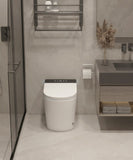 ZUN Compact Smart Toilet with Bidet Seat Built-in, Modern Tankless Design with 23.25" Depth, Open W2826P252047