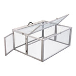 ZUN Folding Rabbit Hutch with Roosting Bar, Wood Collapsible Guinea Chick Run, Outdoor Bunny Cage, W2181P152980