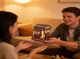 3d wooden puzzle for adults The Cherry Blossom Hut book nook with lights model kit dollhouse DIY 56239860