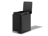 10L/2.6 Gallon Rectangular Step Trash Can Stainless Steel with Removable Inner 87283492
