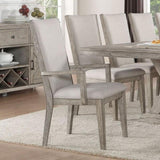 Grey and Grey Oak Padded Side Chair B062P209278