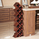 ZUN 12 Bottles Freestanding wine rack,Wine Storage Rack, Freestanding Display Rack for Kitchen, Pantry, W2221P145307