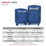 Oxford cloth suitcase Navy blue 29005389