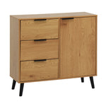 ZUN Storage Cabinet with 3 Drawers & Adjustable Shelf, Mid Century Cabinet with Door, Accent Cabinet for 55565674