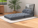 Convertible Corduroy Lounge Chair with Tufted Design, Full Foam Support, Fold-Out Sleeper & 60316338