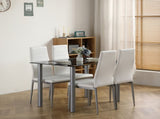 110cm Dining Table Tempered Glass Dining Table 62743713