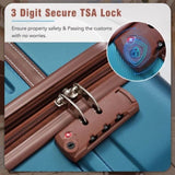 Hardshell Luggage Sets 3 Pieces 20"24" Luggages and Cosmetic Case Spinner Suitcase with TSA Lock N732P171583C