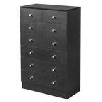 ZUN [FCH] Modern Simple 7-Drawer Dresser Black 03548934